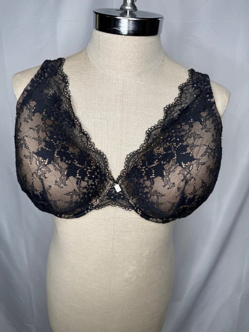 Third Love Lace Underwire Bra Black Lace Size 40F New Thirdlove